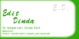 edit dinda business card